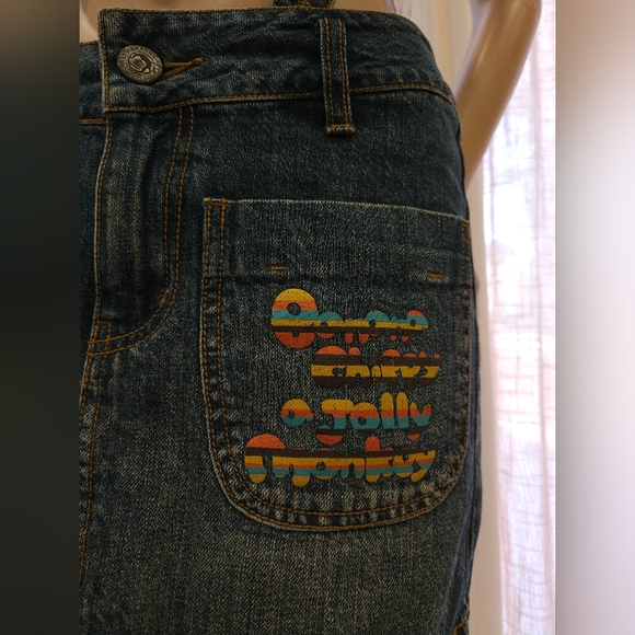1990s Real Vintage piece Suspender Mini Skirt By Banana Chippy A Jolly Monkey - Picture 3 of 16